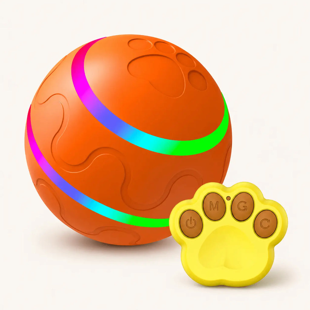 Automatic Pet Ball Toy – USB Rechargeable Interactive Rolling Ball