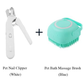2-in-1 Pet Nail Clipper with LED Light