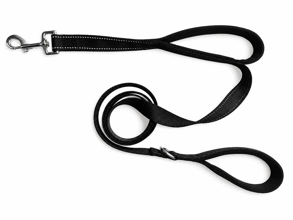 Double Handle Dog Leash – Reflective Nylon Training Lead