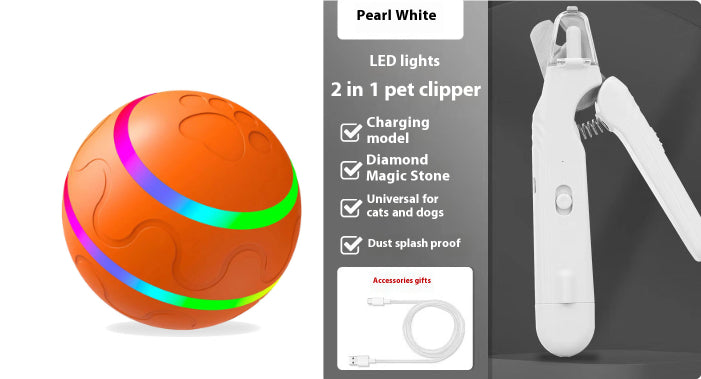 2-in-1 Pet Nail Clipper with LED Light