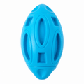 Rubber Rugby Dog Toy – Interactive Squeaky Chew Ball