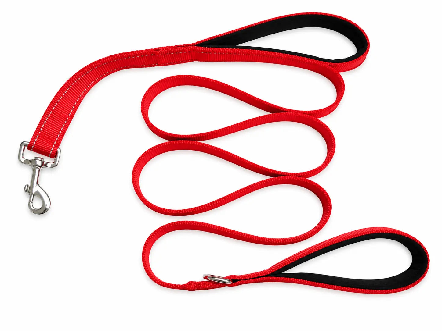 Double Handle Dog Leash – Reflective Nylon Training Lead