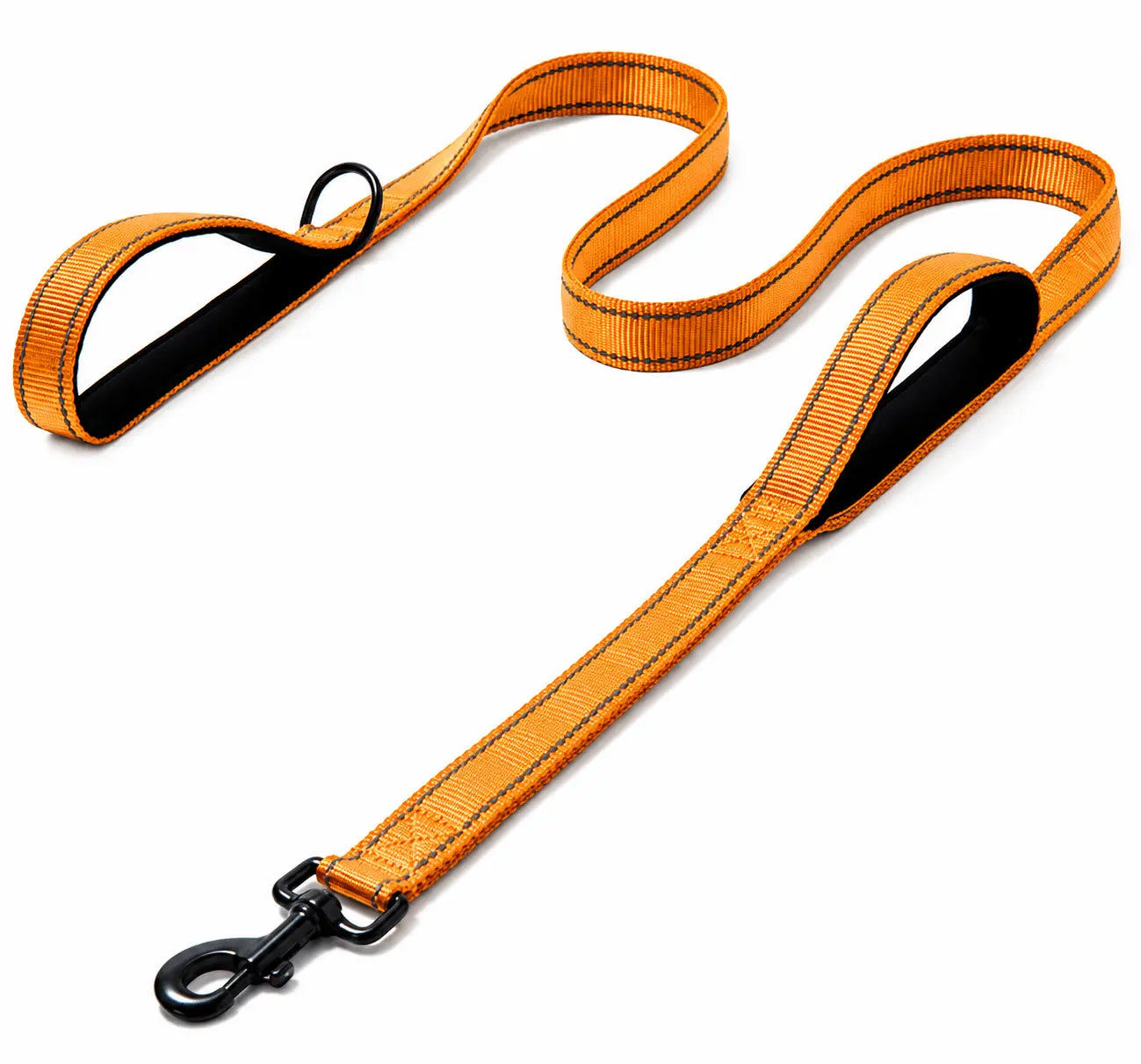 Double Handle Dog Leash – Reflective Nylon Training Lead
